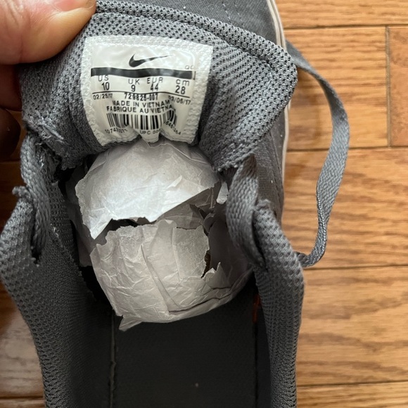 [US10]Nike SB Clutch Canvas Skate Shoes Gray 729825-007 2017 - Picture 7 of 7